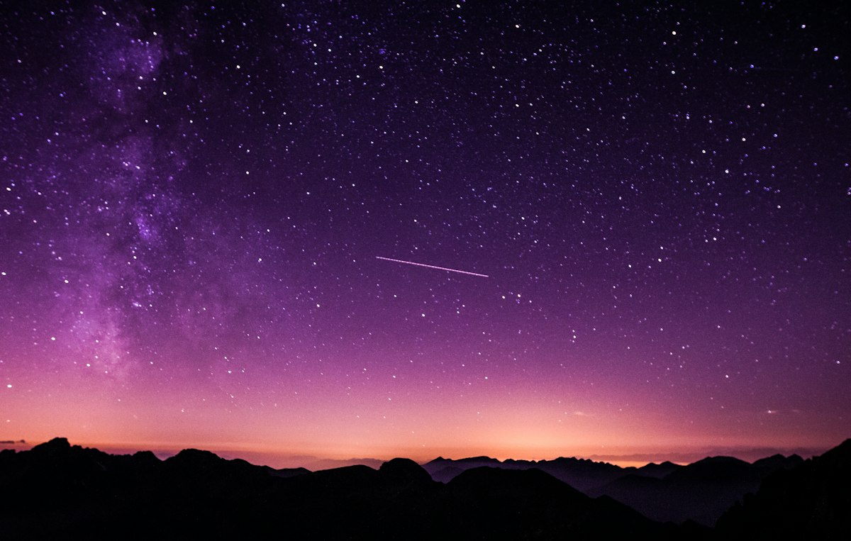 Starry night sky representing astrology