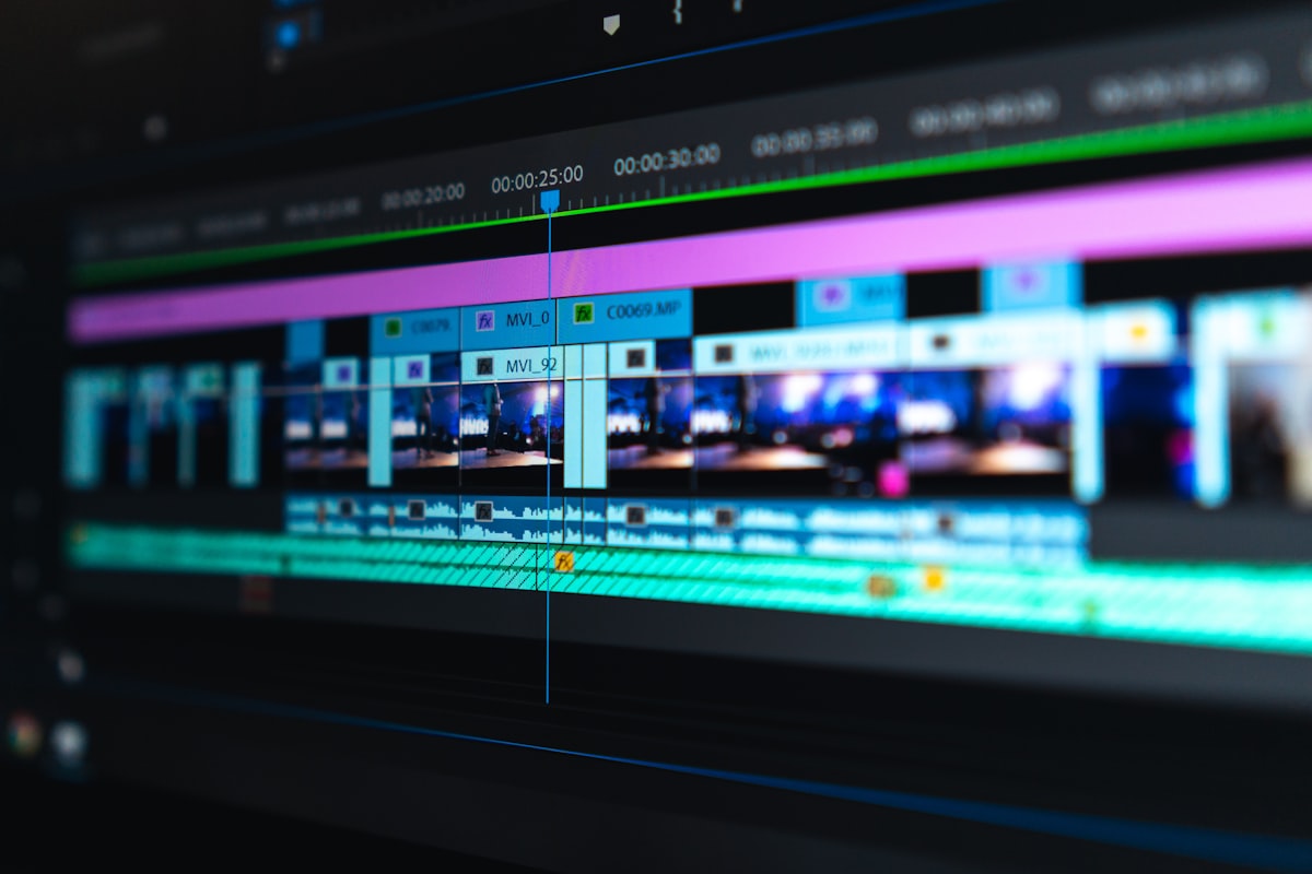 Video editing work in progress